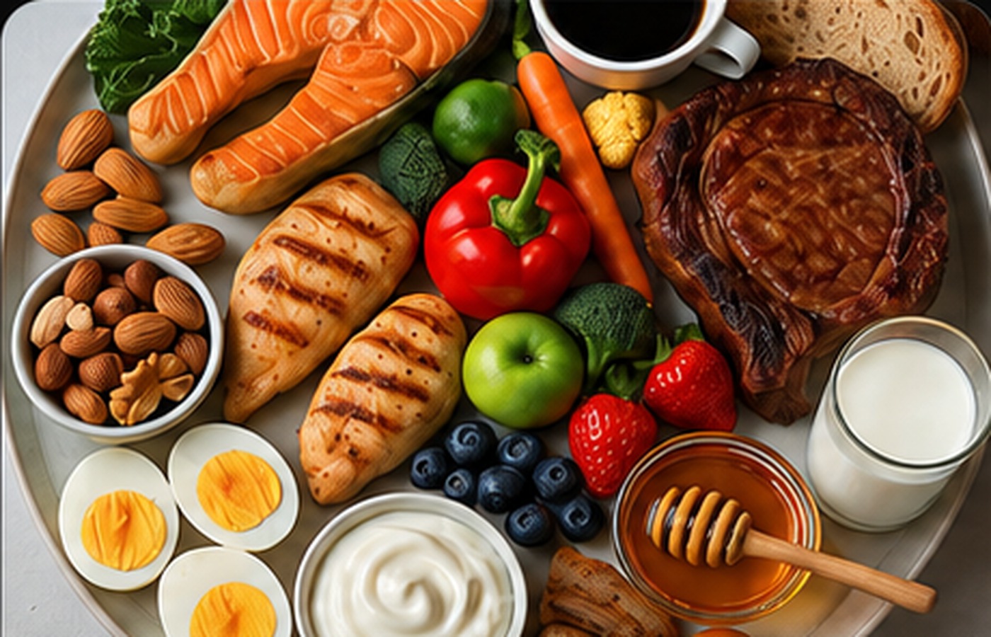 High protein whole food nutrition spread
